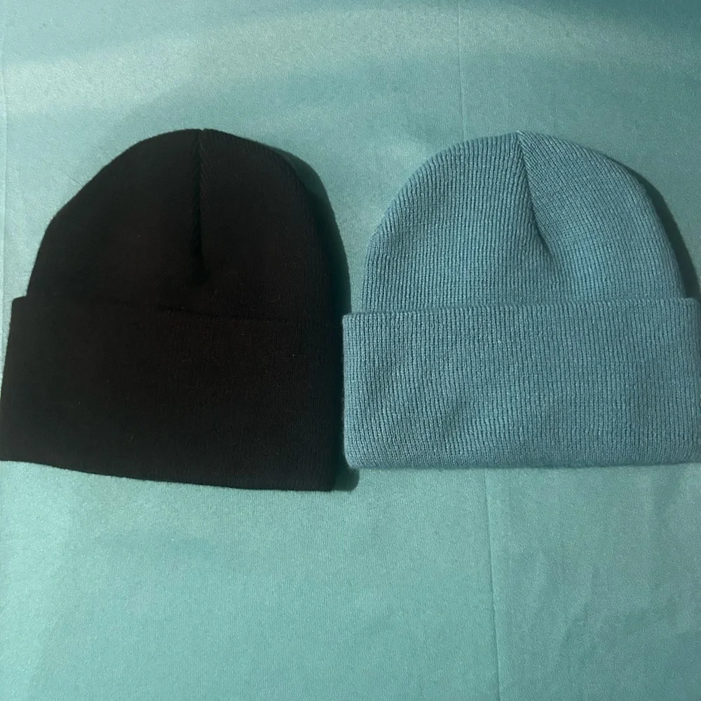 Carhartt Black and Teal Beanie Set new no tags never worn - Picture 2 of 4